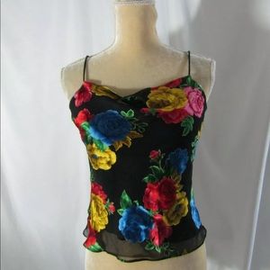 Alice +Olivia floral silk blend cami